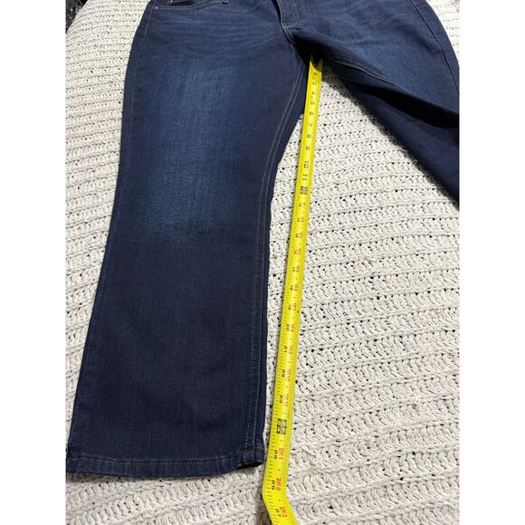 NWOT Lee Jeans Regular Fit Straight Mid Rise Womens Plus Size 20P Stretch Blue - Picture 5 of 11
